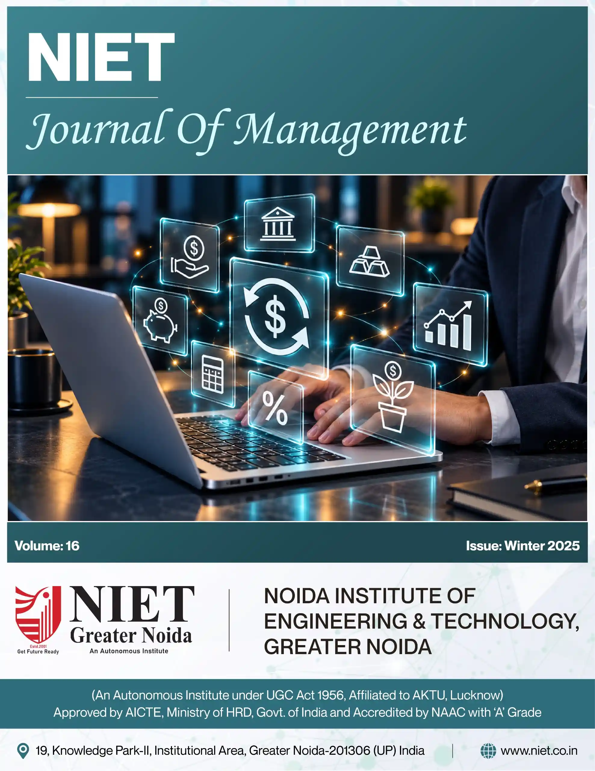 NIET Journal of Management Volume 16 Winter Issue 2025-26